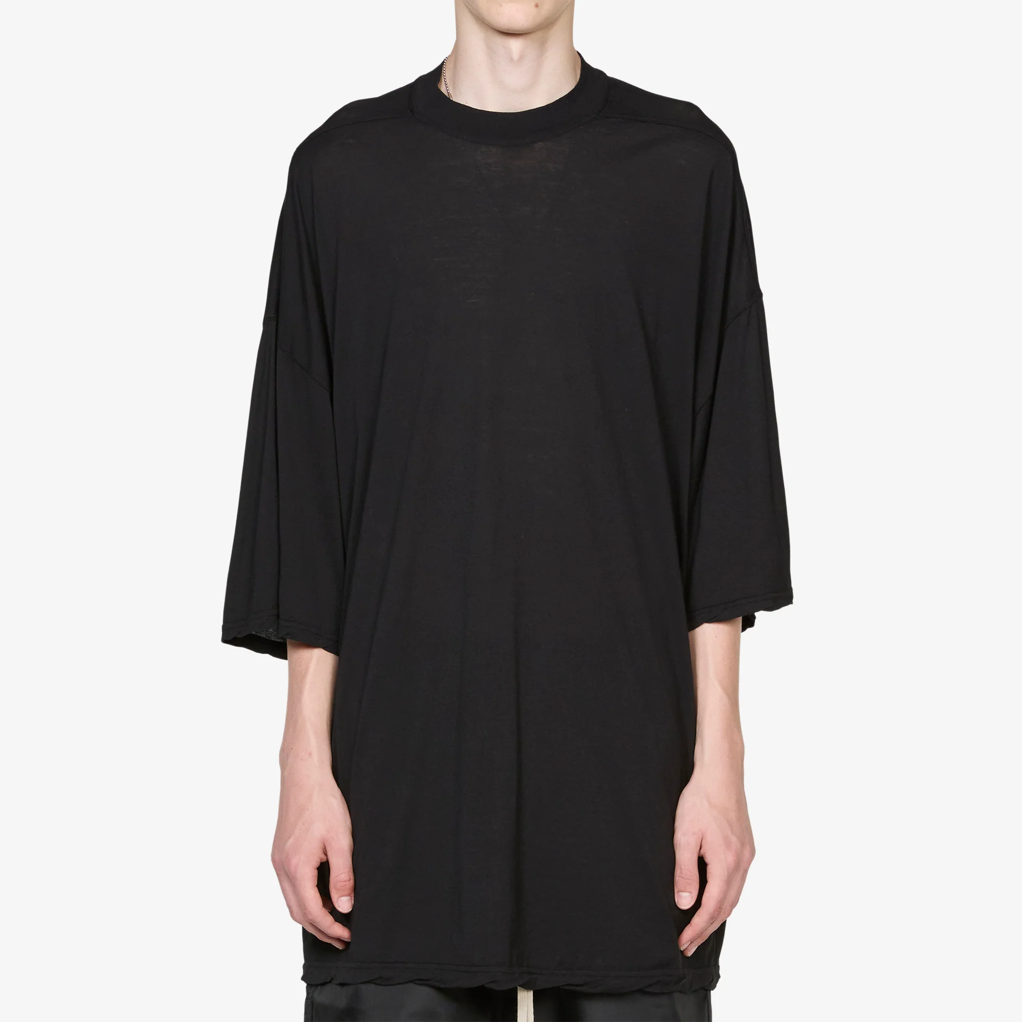 Tommy T-Shirt Black Cotton Gauze Jersey - Image 6