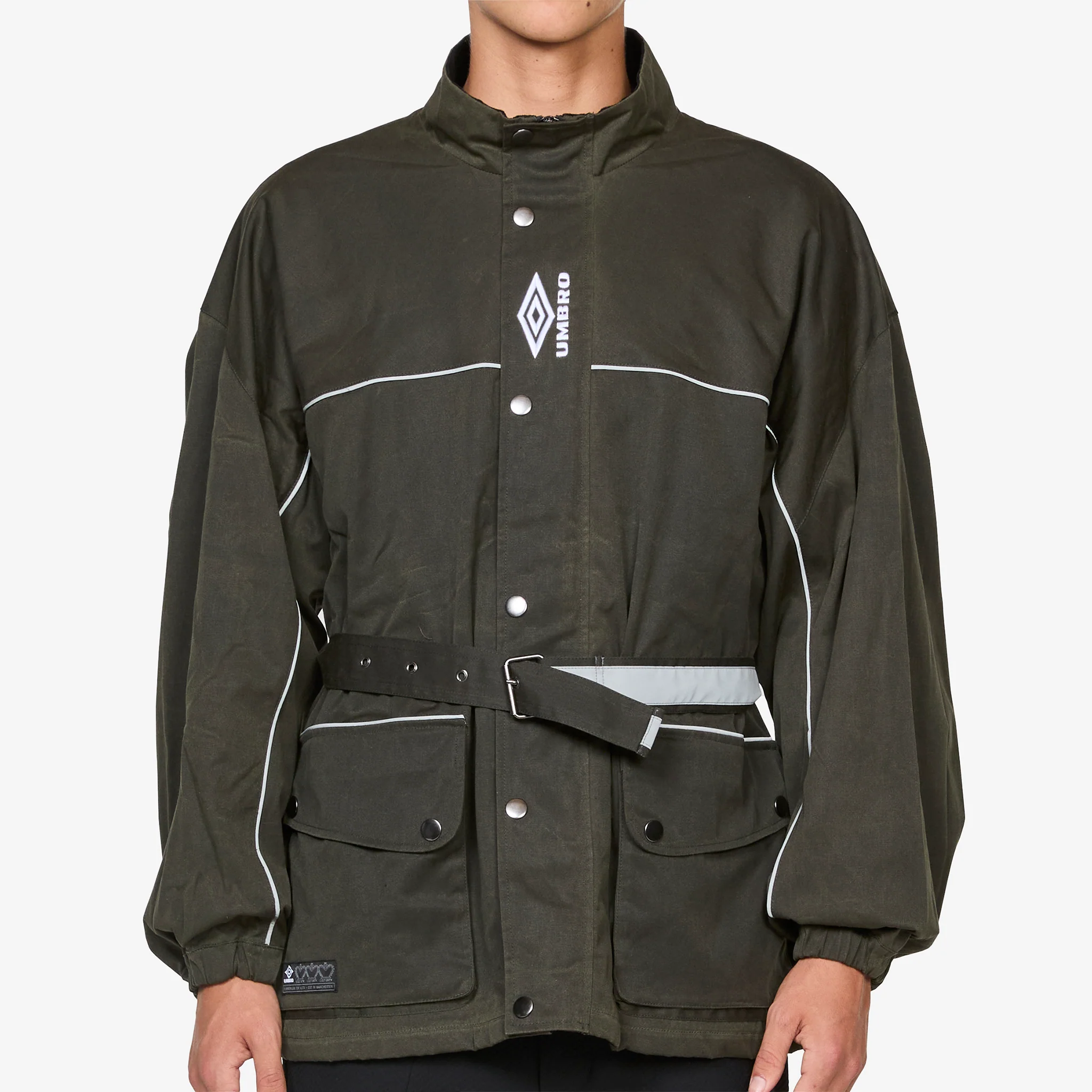 Trainer Waxed Jacket Dark Olive - Image 5