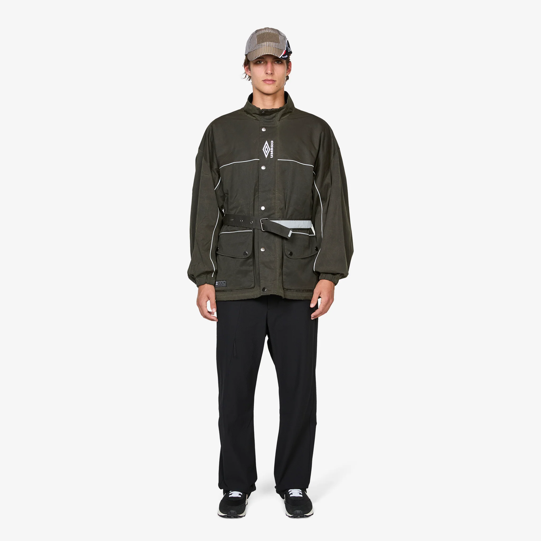 Trainer Waxed Jacket Dark Olive - Image 7
