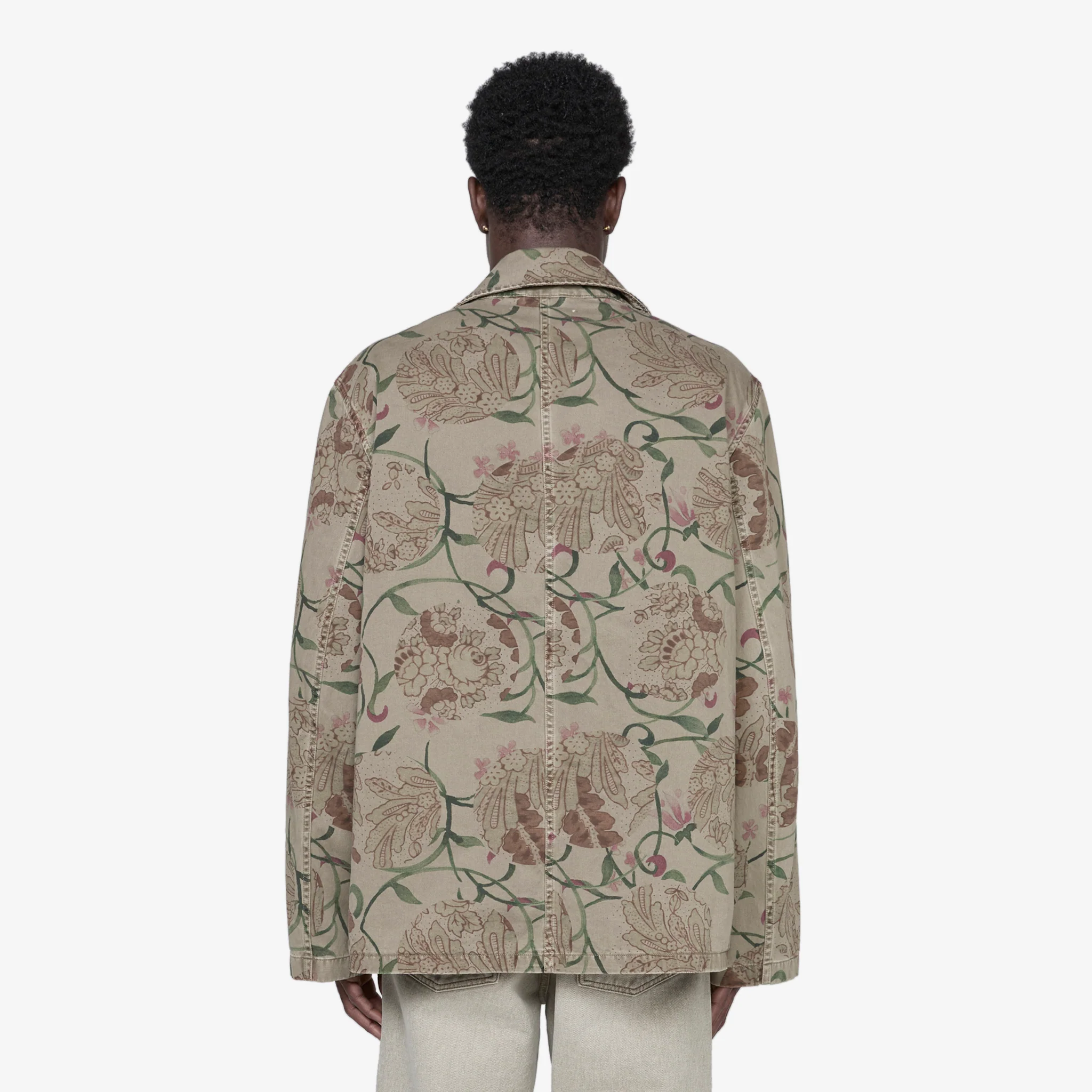 Uniform Jacket Spotting Rose Seventies Sateen - Image 3