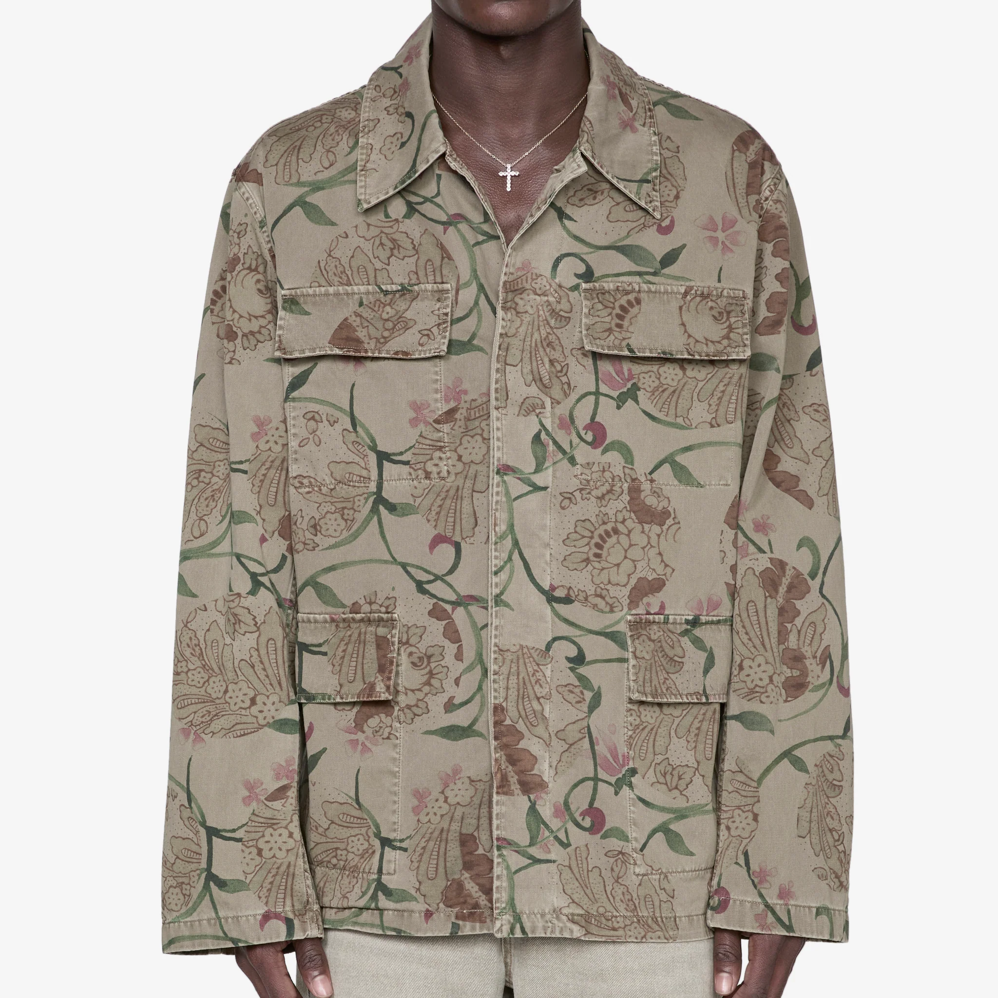 Uniform Jacket Spotting Rose Seventies Sateen - Image 4