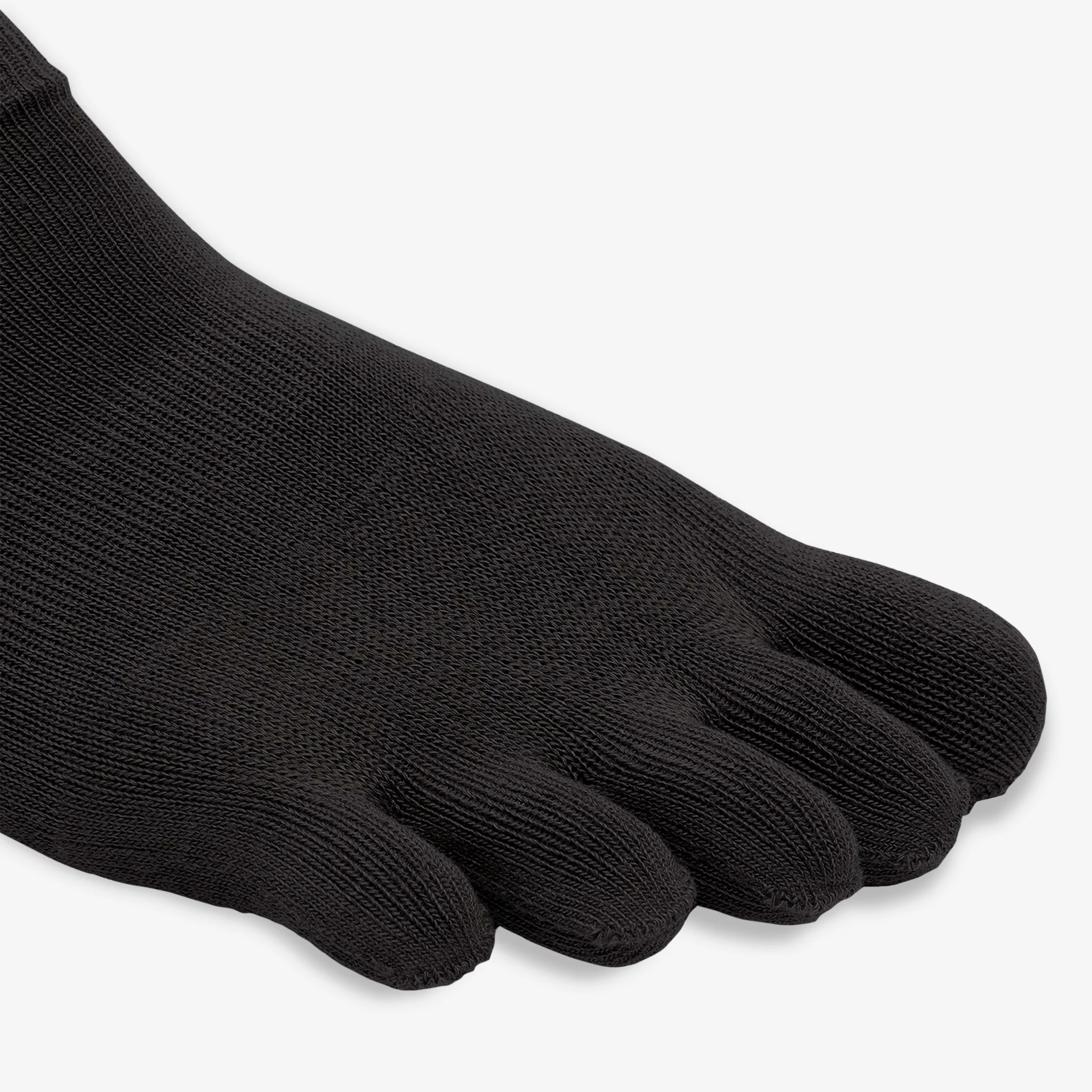 Vibram No-Show Toe Socks Black - Image 2