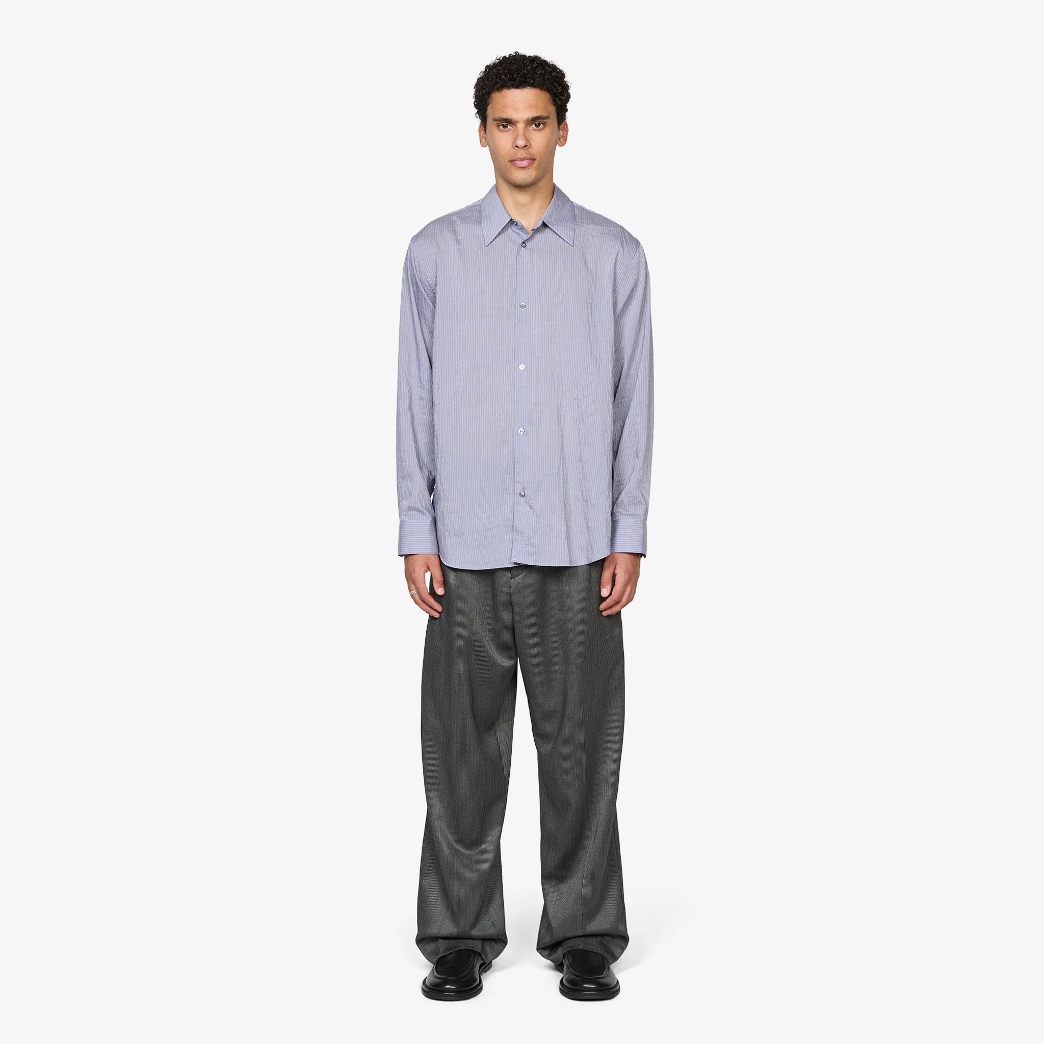 View Shirt Lilac Stripe - Image 5