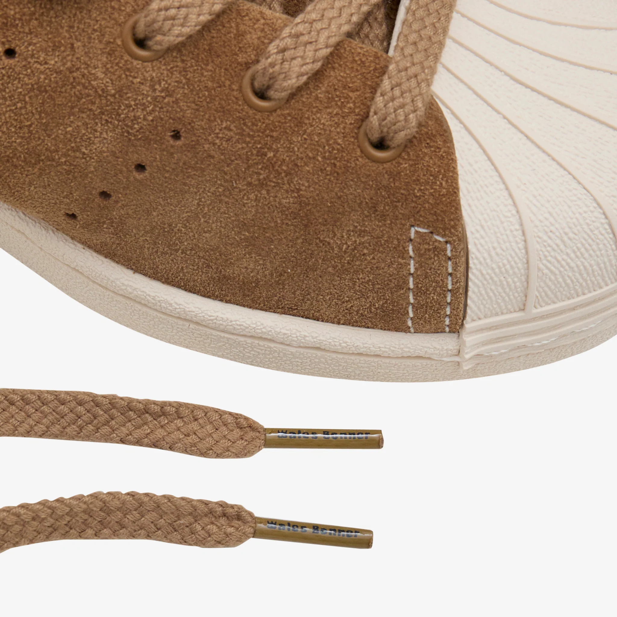 Wales Bonner x Superstar Hi Supplier Colour | Wonder White | Gold Metallic - Image 3