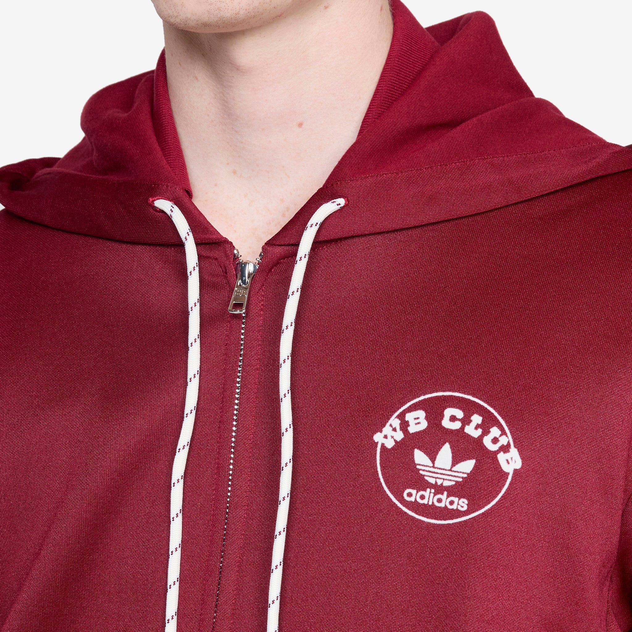 Wales Bonner x Track Hoodie Collegiate Burgundy - Image 2