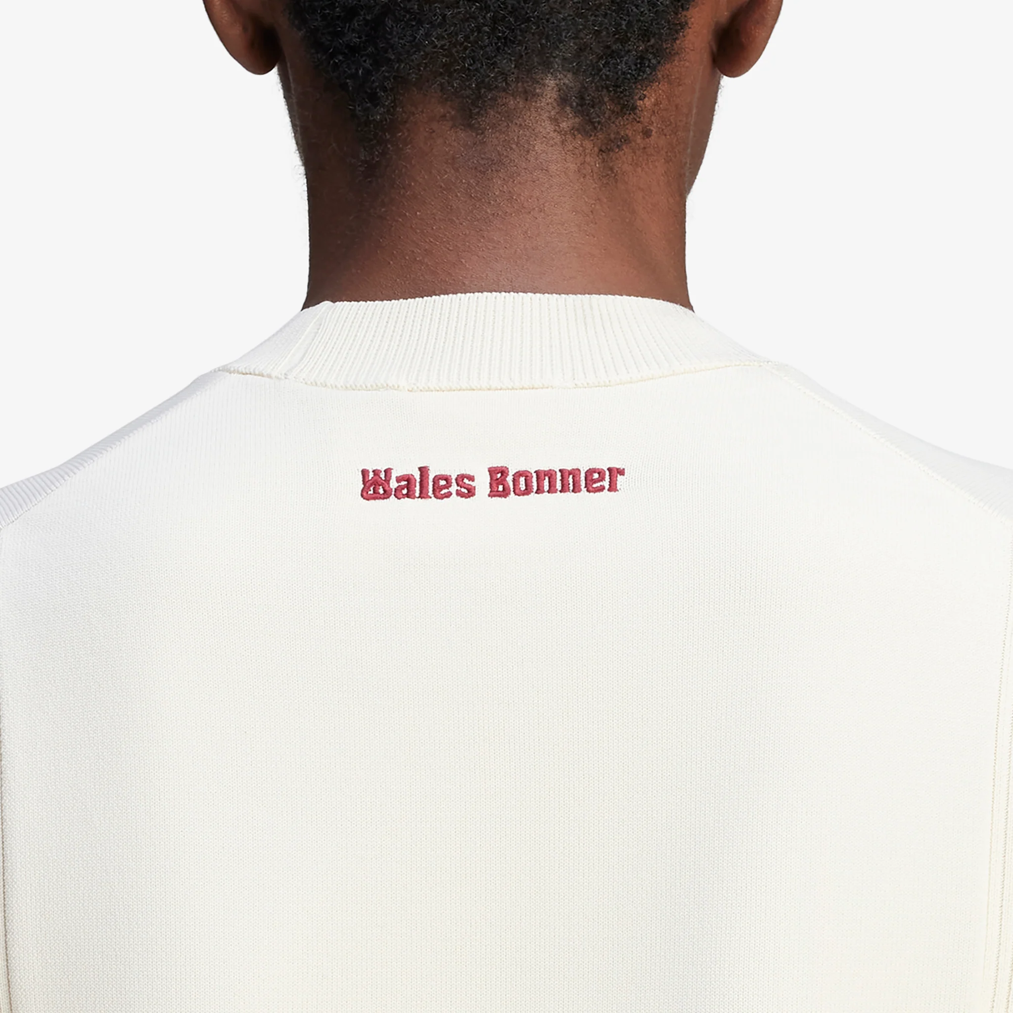 Wales Bonner x Women's Knit Short Sleeve Top Wonder White - Image 5