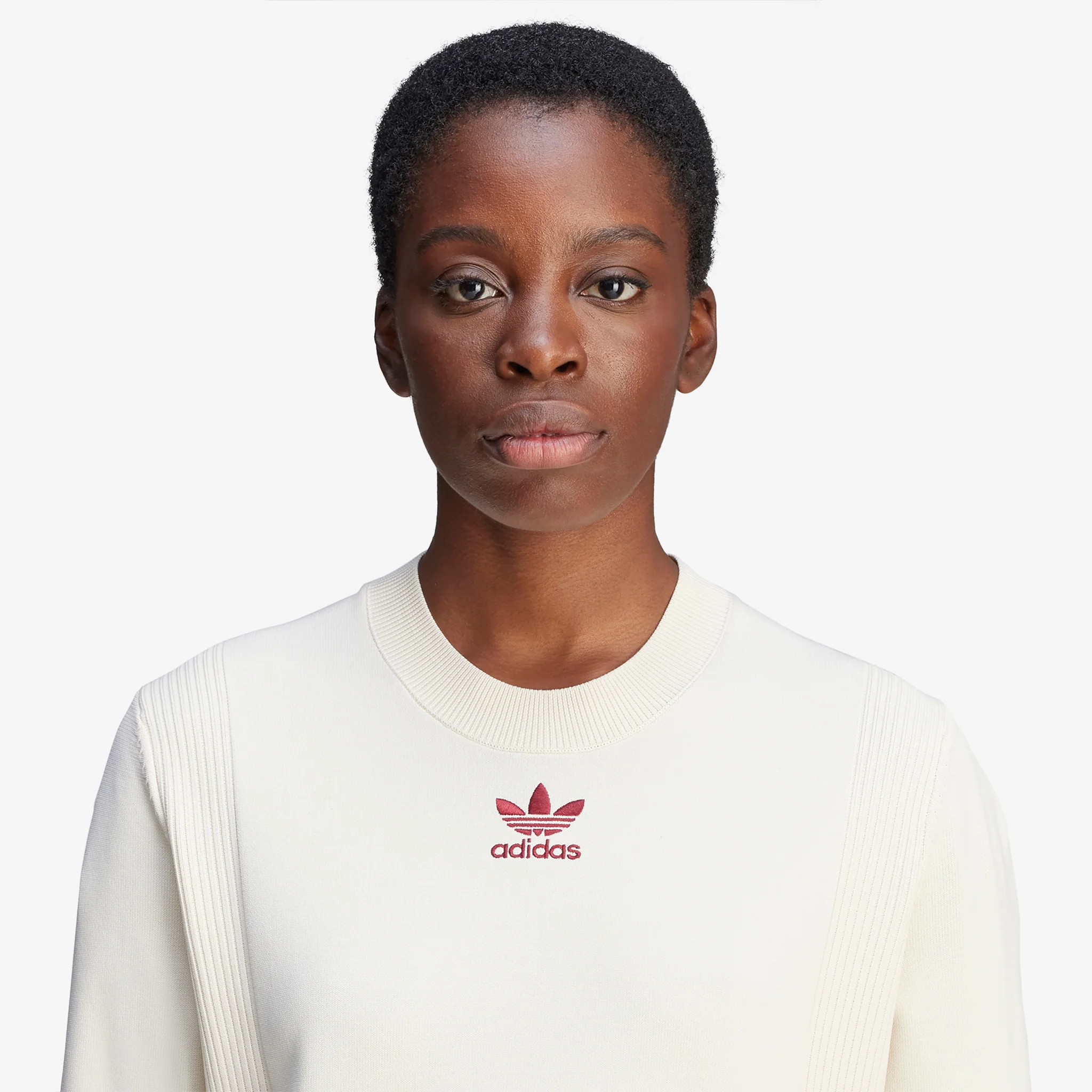 Wales Bonner x Women's Knit Short Sleeve Top Wonder White - Image 6
