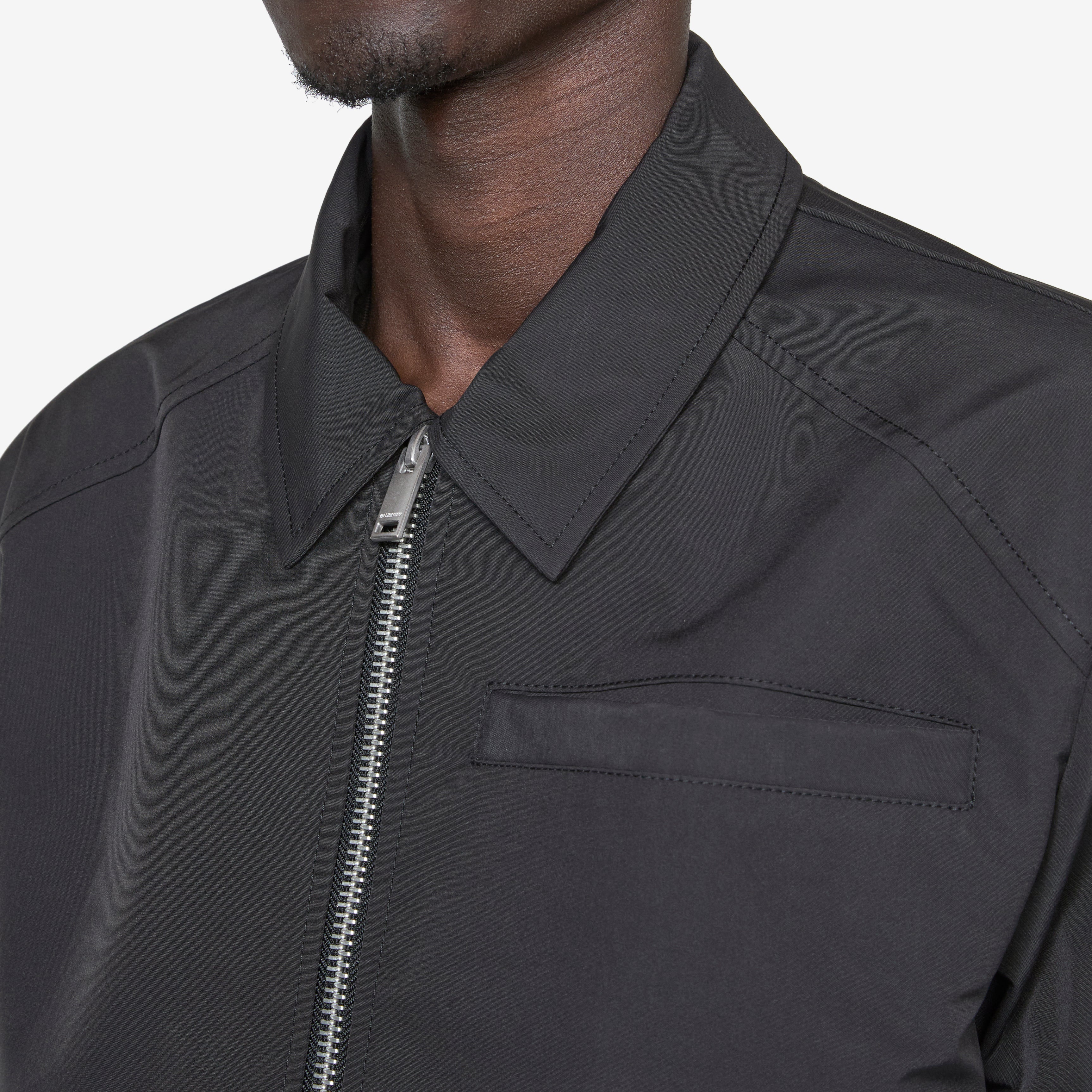 Washed Layered Boxy Jacket Black - Image 2