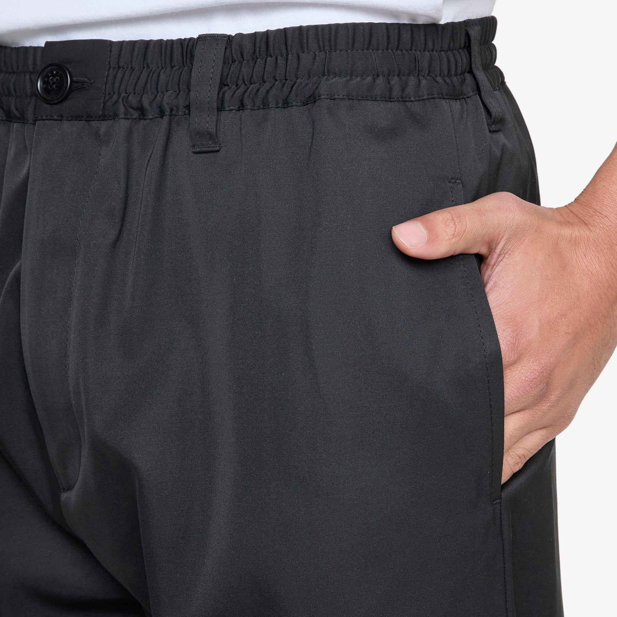 Water-Repellent Trousers Black - Image 2