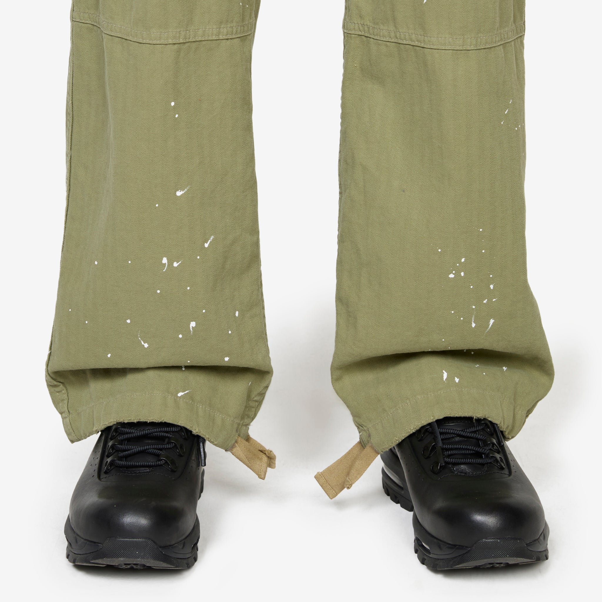 Wide Leg Cargo Pant Olive Green - Image 5