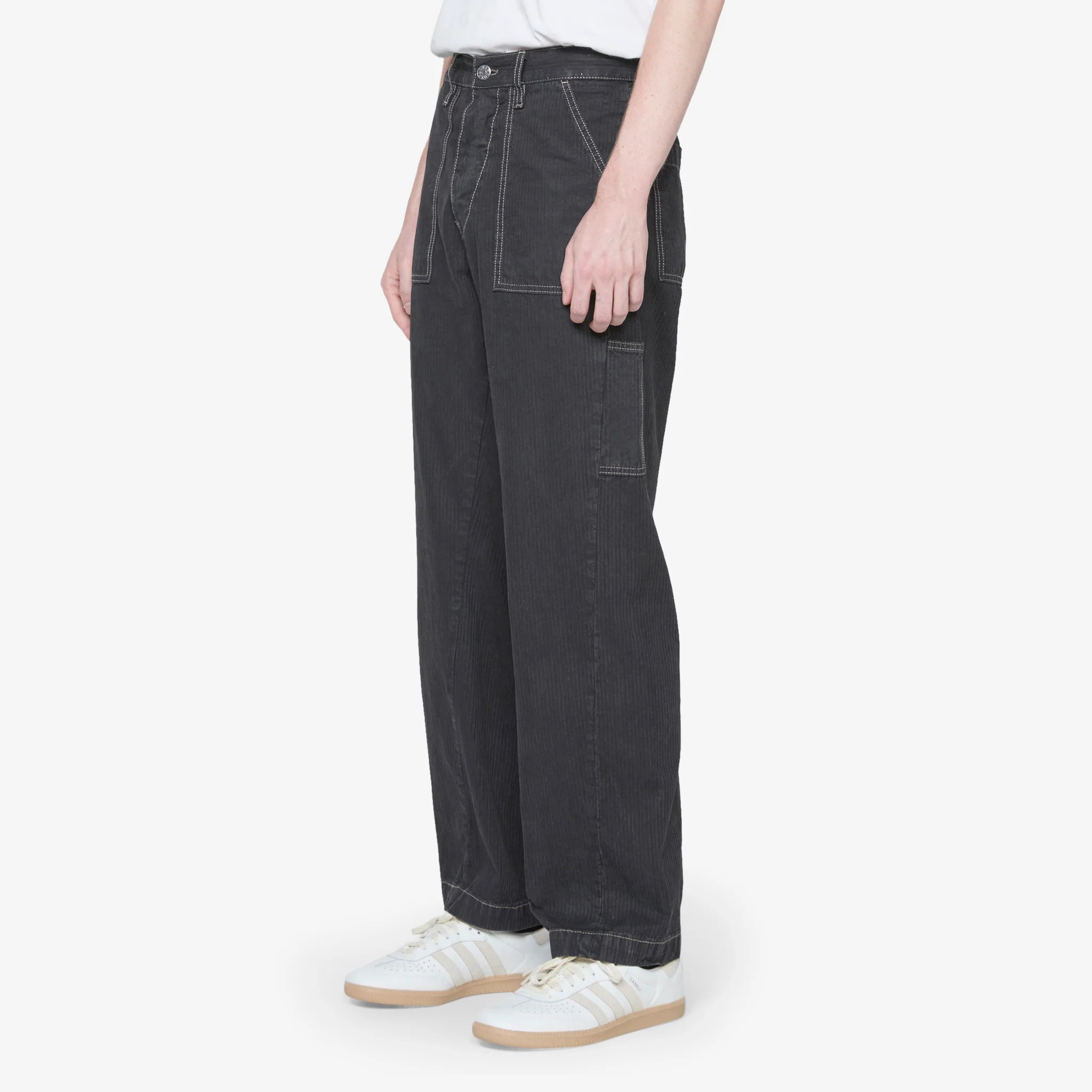 Wide Twist Work Jeans Black - Image 4