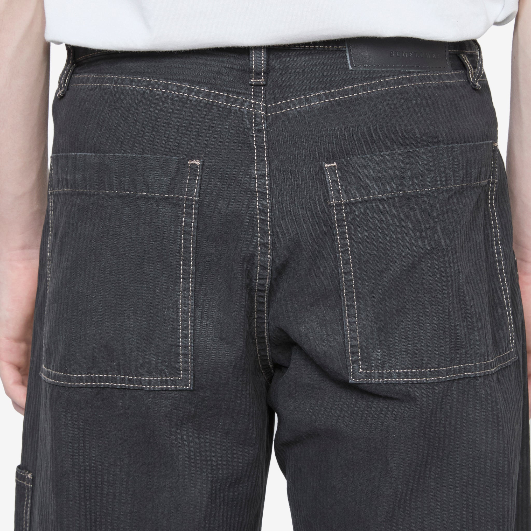 Wide Twist Work Jeans Black - Image 7