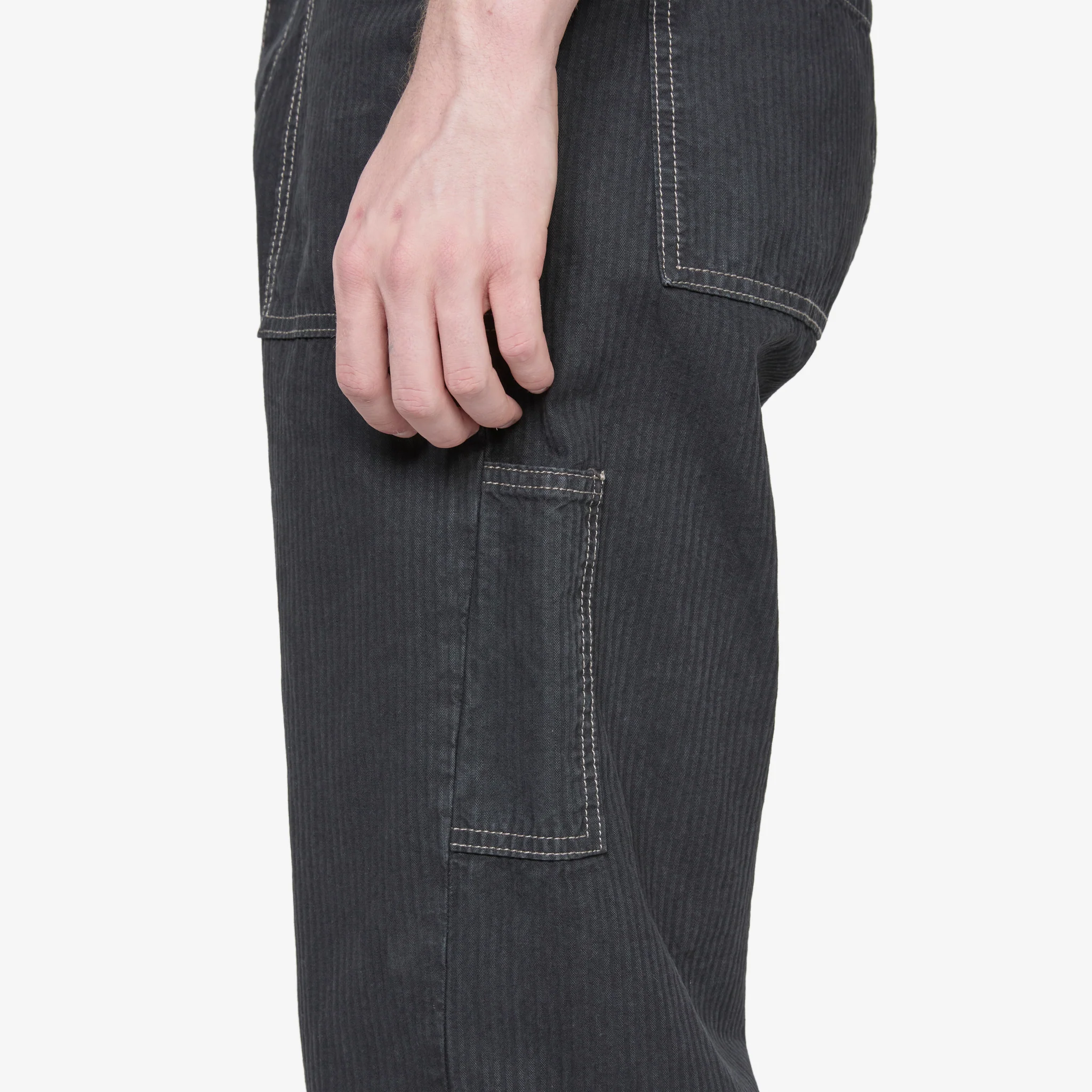 Wide Twist Work Jeans Black - Image 8