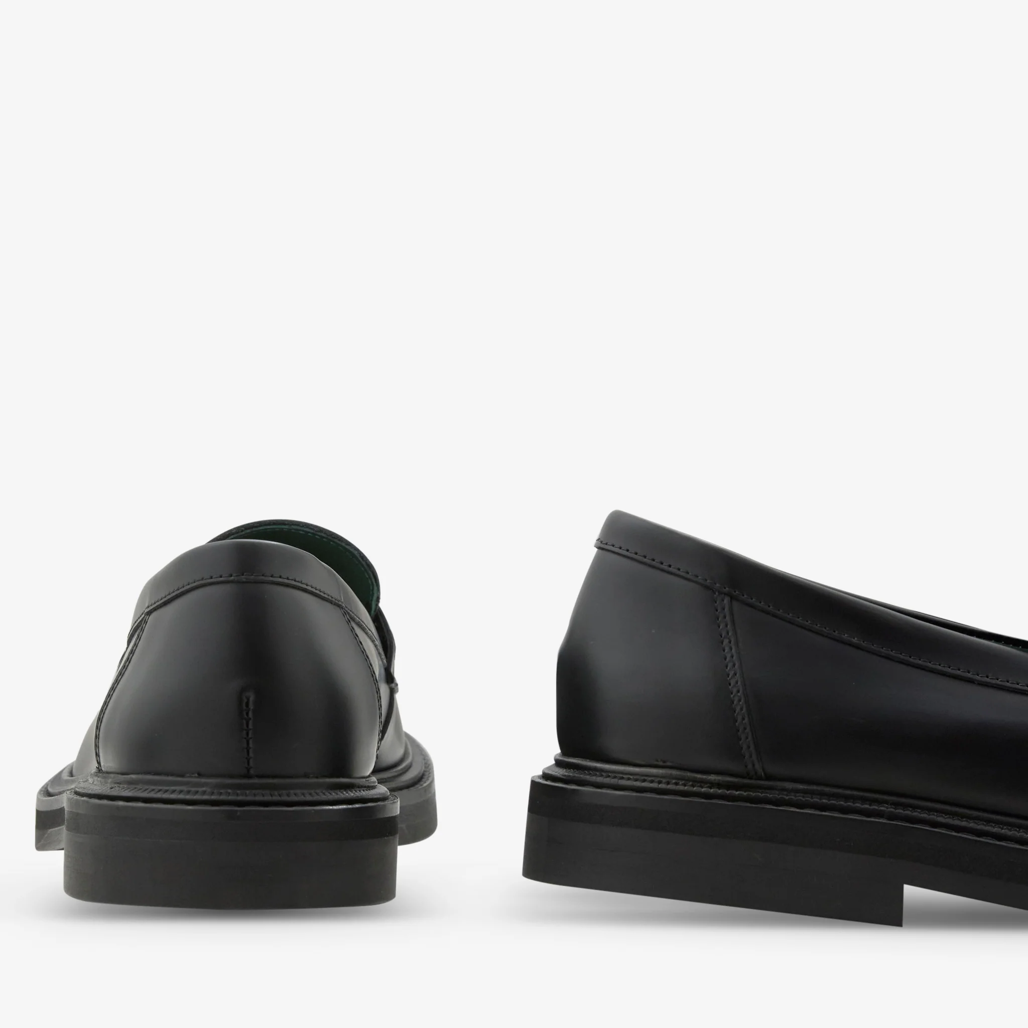 Women's Vinnee Penny Loafer Black Polido Leather - Image 3