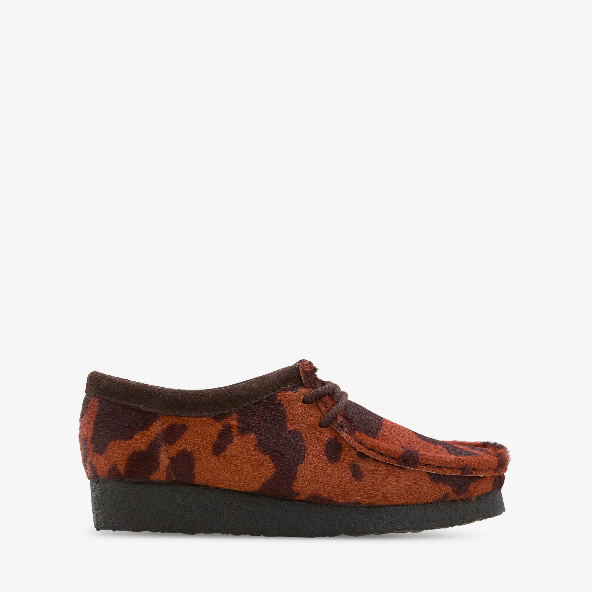 Women's Wallabee Brown Cow Print - Image 2