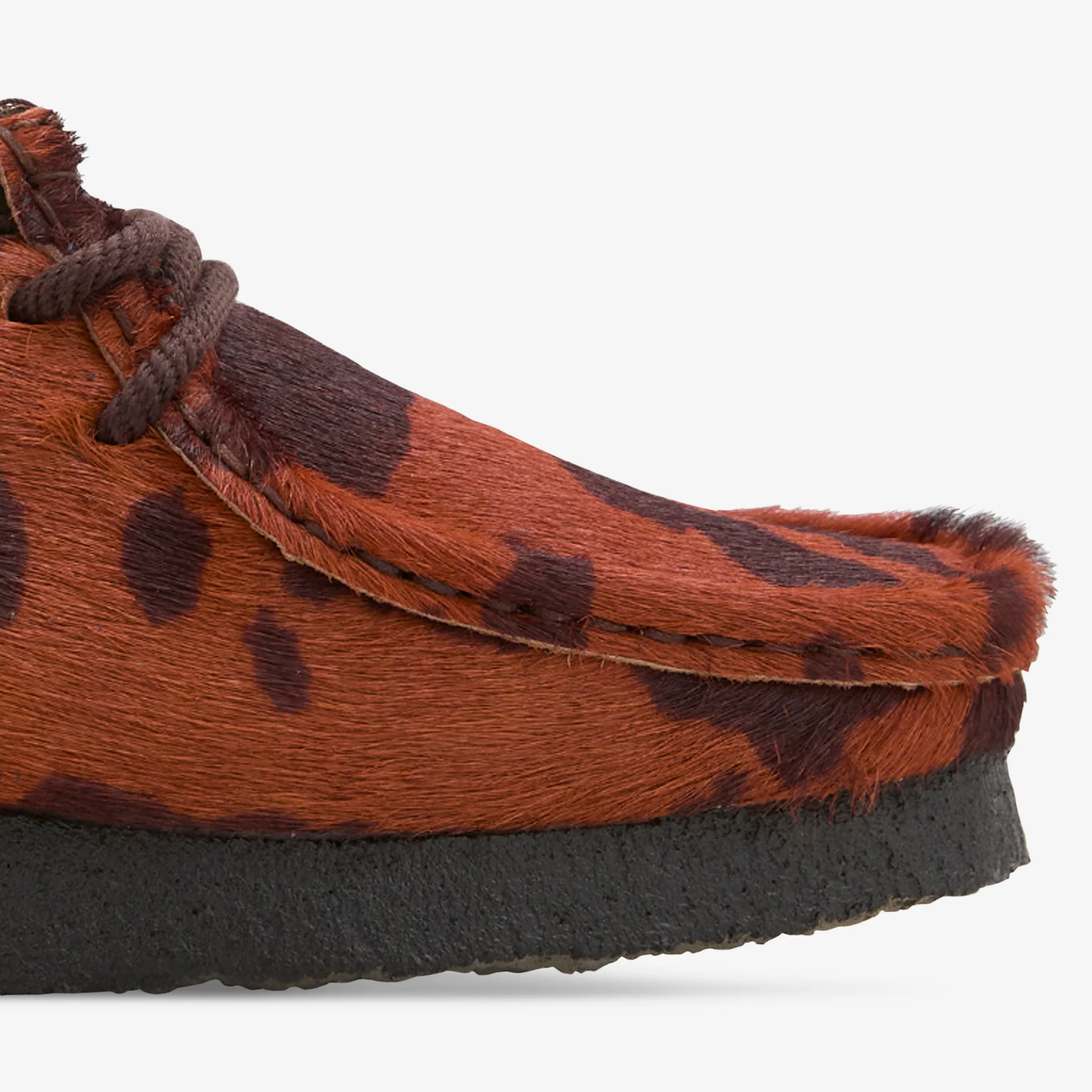 Women's Wallabee Brown Cow Print - Image 6