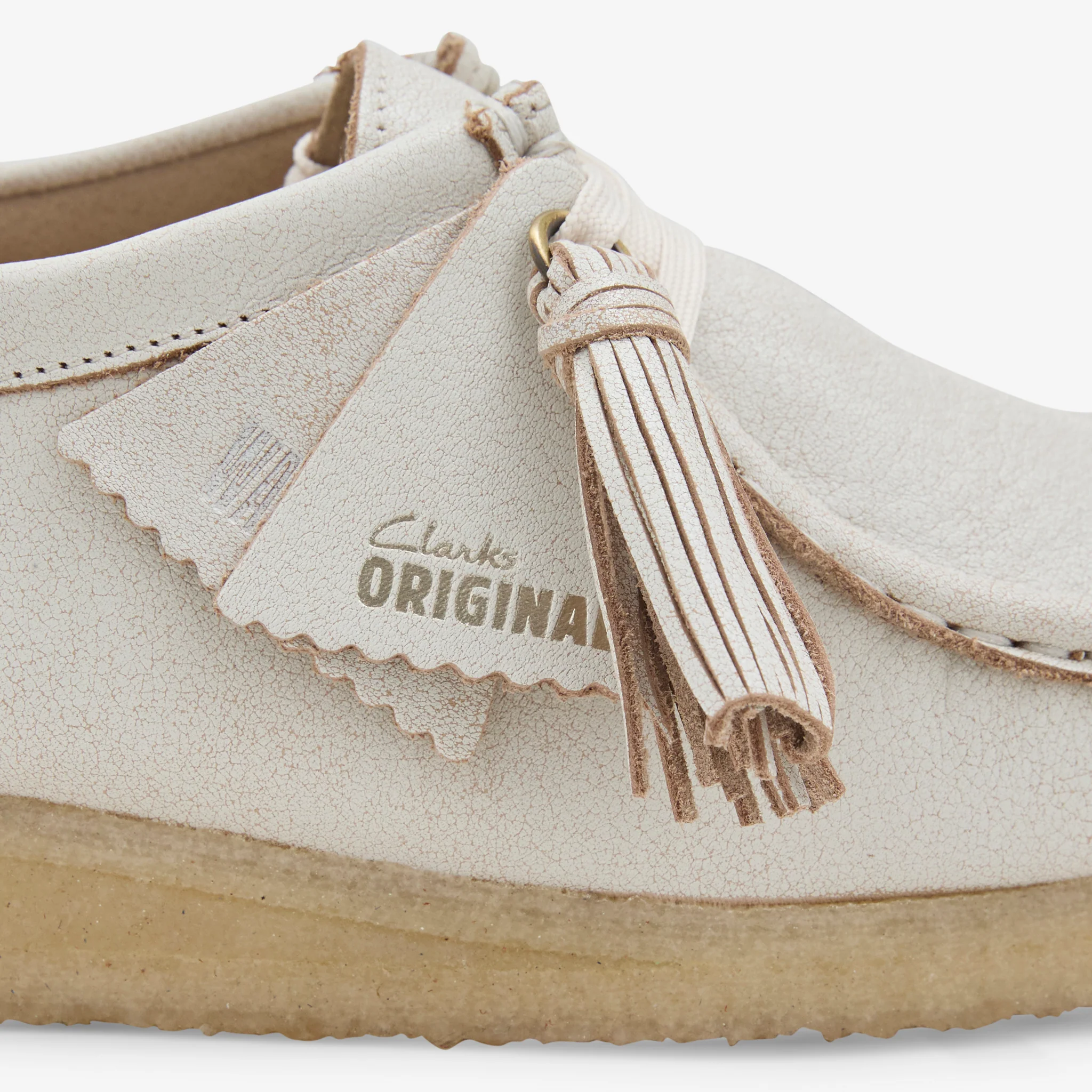 Women's Wallabee White Leather - Image 3