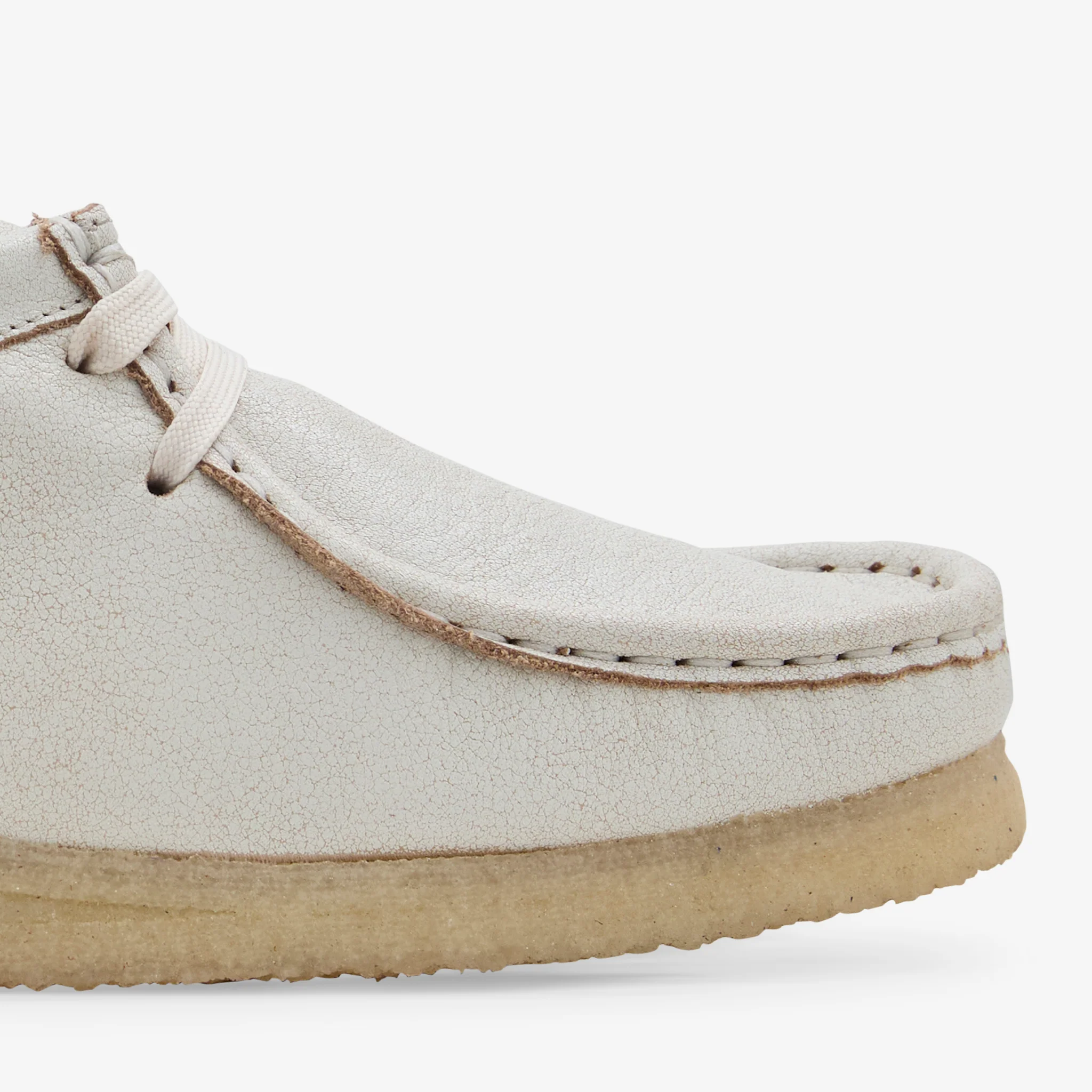 Women's Wallabee White Leather - Image 6
