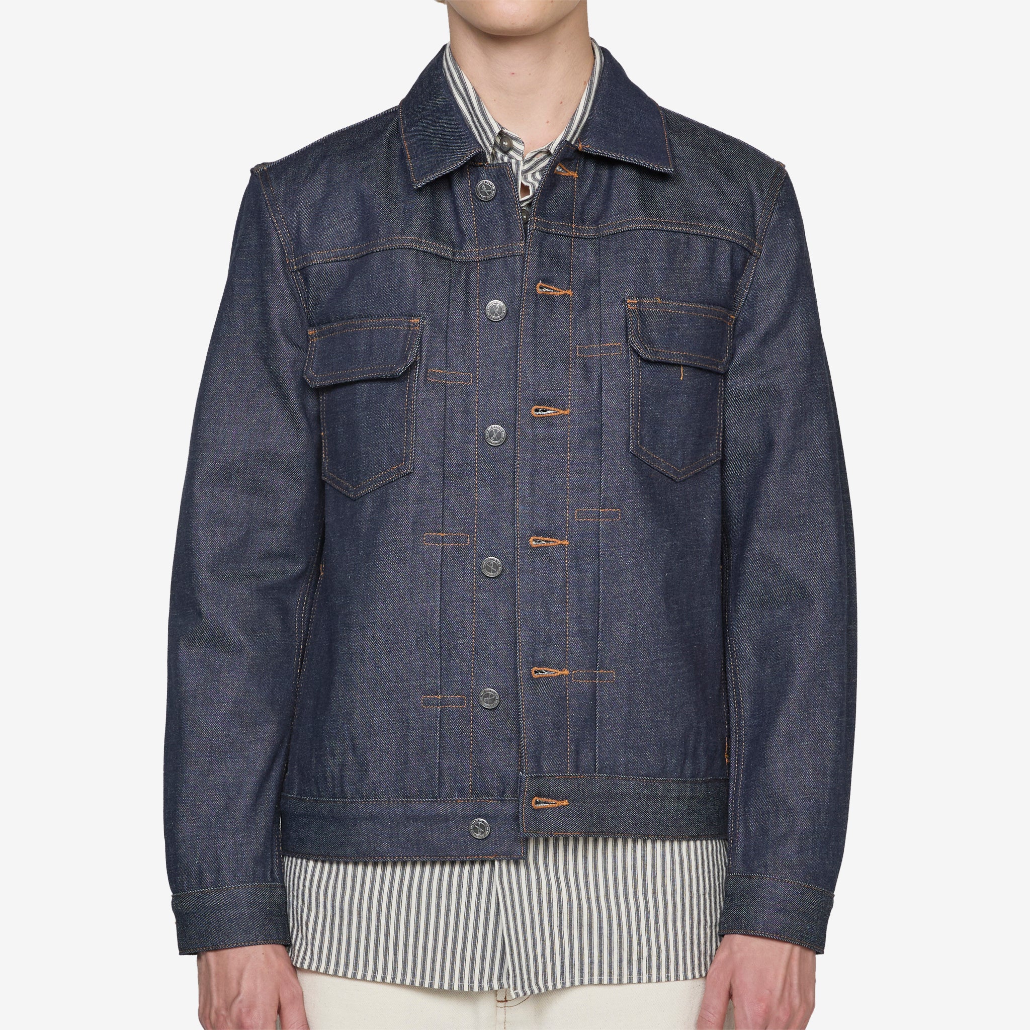 Work Jean Jacket Indigo - Image 6
